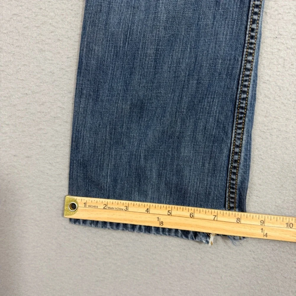 Levis 527 Slim Bootcut Jeans Men's 30x30 Blue Denim Y2K Western Rodeo Distressed